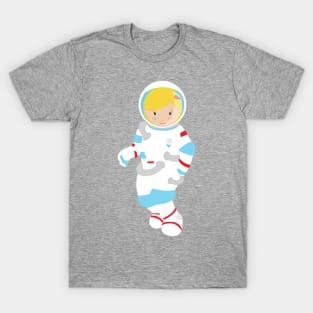 Astronaut Girl, Cosmonaut, Space Flight, Cute Girl T-Shirt